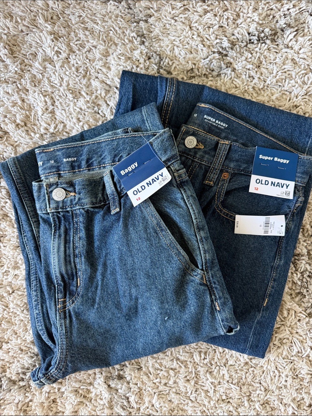 Old Navy Boys 12 Jeans - two pairs!